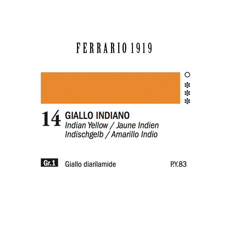 014 - Ferrario Olio 1919 Giallo indiano