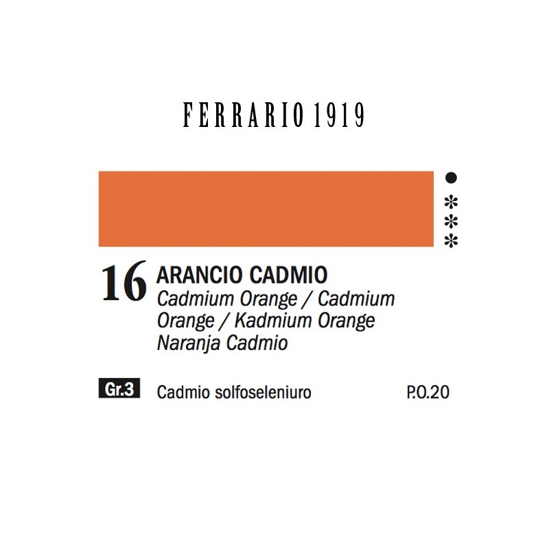 016 - Ferrario Olio 1919 Arancio cadmio