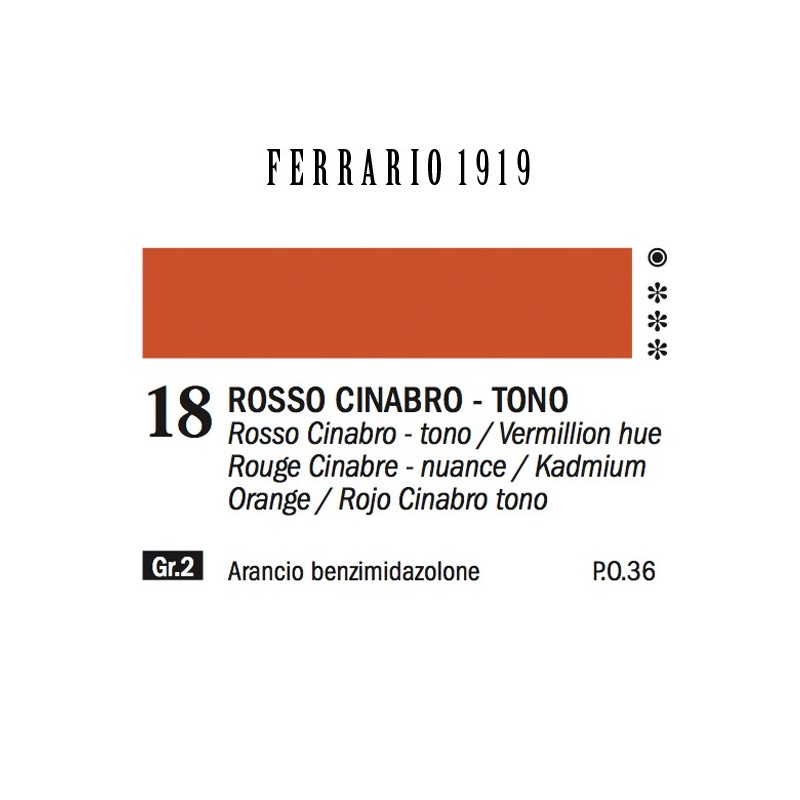 018 - Ferrario Olio 1919 Rosso cinabro
