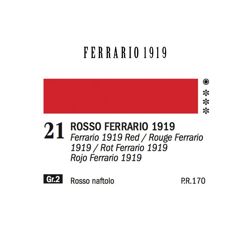 021 - Ferrario Olio 1919 Rosso ferrario 1919