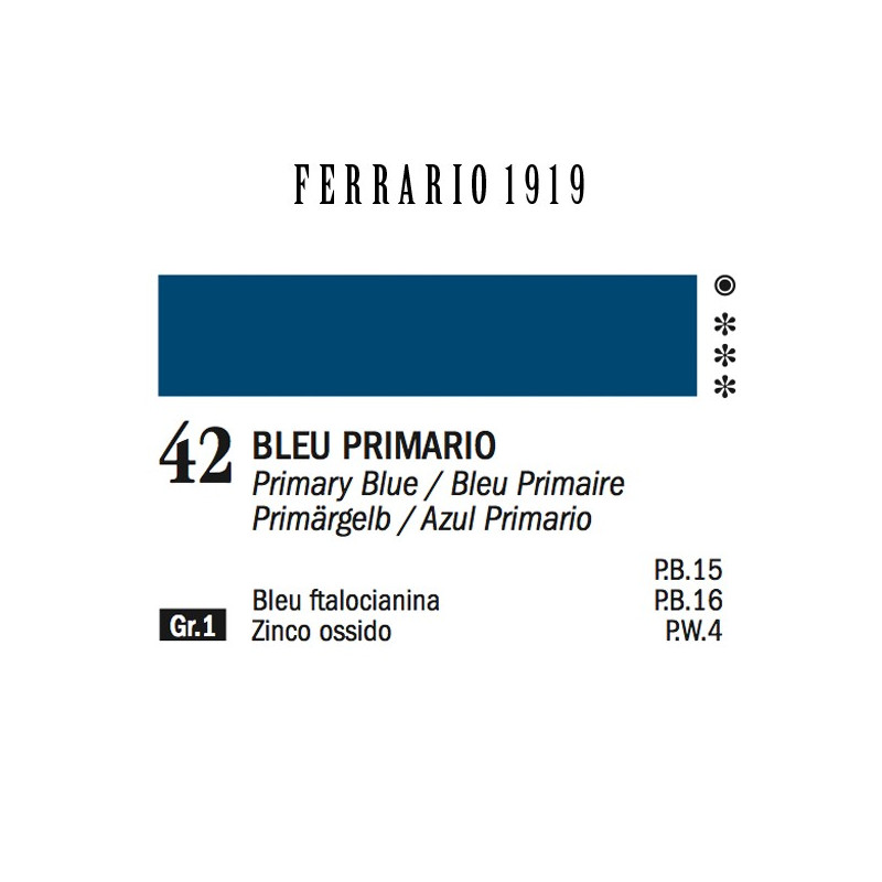 042 - Ferrario Olio 1919 Bleu primario