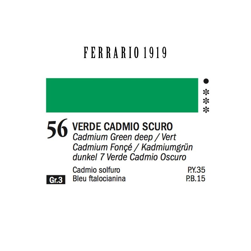 056 - Ferrario Olio 1919 Verde cadmio scuro