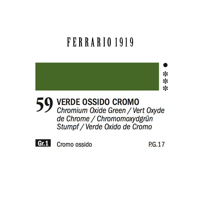 059 - Ferrario Olio 1919 Verde ossido cromo