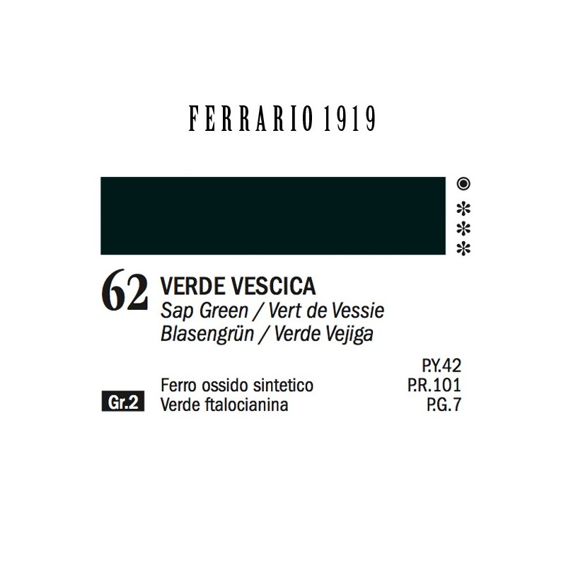 062 - Ferrario Olio 1919 Verde vescica