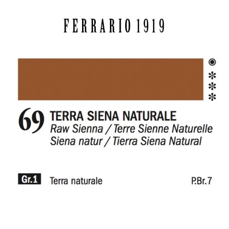 069 - Ferrario Olio 1919 Terra siena naturale