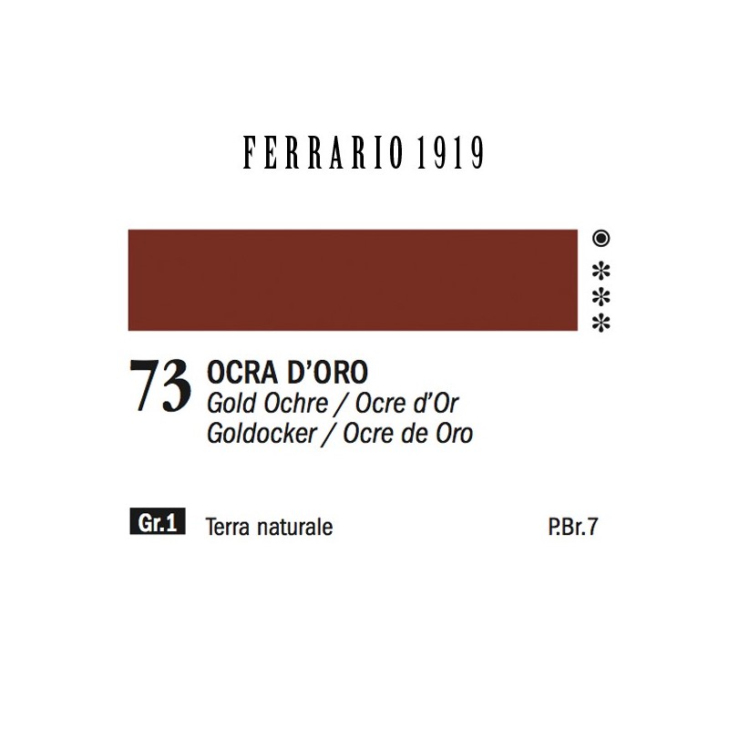 073 - Ferrario Olio 1919 Ocra d'oro