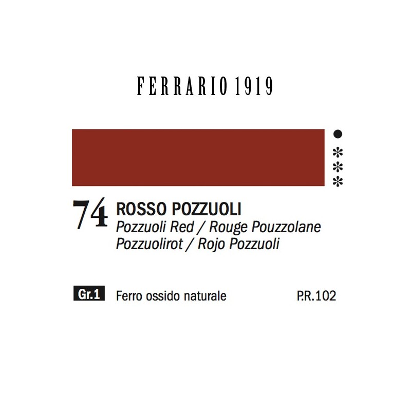 074 - Ferrario Olio 1919 Rosso pozzuoli