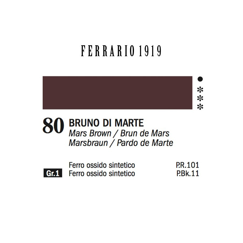 080 - Ferrario Olio 1919 Bruno di marte