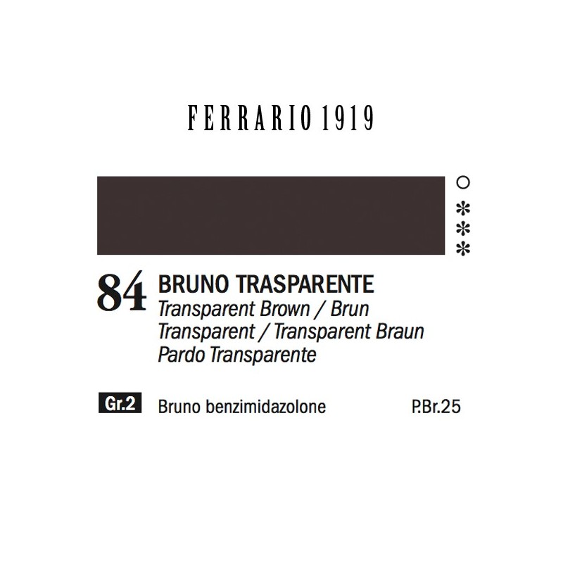 084 - Ferrario Olio 1919 Bruno trasparente