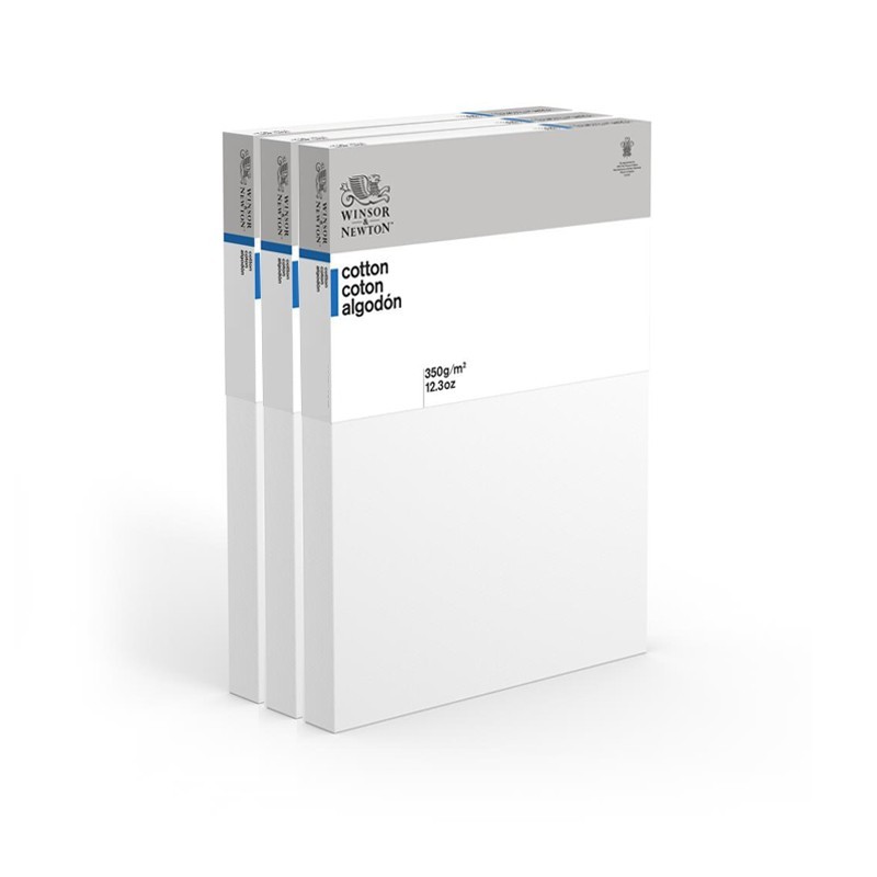 CM.60X120 - Set 3 Telai telati Winsor & Newton 100% cotone 350 gr/mq, spessore doppio