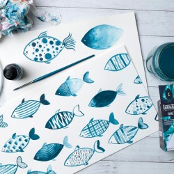 503 - Liquitex Acrylic Ink Turchese tenue bozzetto