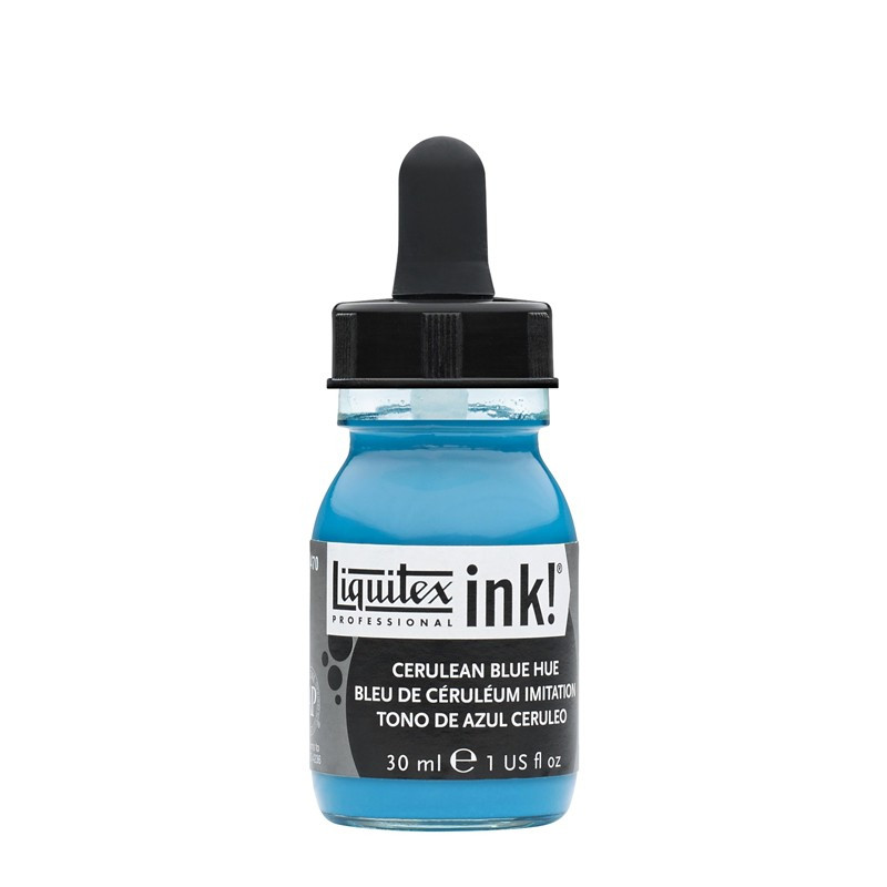 470 - Liquitex Acrylic Ink Blu ceruleo (imit.)