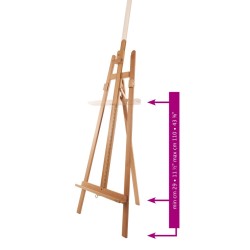 Cavalletto Lira Gigante Mabef M12 misura minima e massima