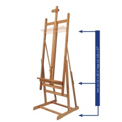 Cavalletto Studio convertibile Mabef M08 minimo massimo