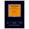 Arches Aquarelle Bianco Naturale, blocco collato 1 lato, 12 fogli, cm 29,7x42, grana torchon, 300gr/mq