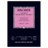 Arches Aquarelle Bianco Naturale, blocco collato 1 lato, 12 fogli, cm 21x29,7, grana satinata, 300gr/mq