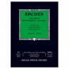 Arches Aquarelle Bianco Naturale, blocco collato 1 lato, 12 fogli, cm 21x29,7, grana fine, 300gr/mq