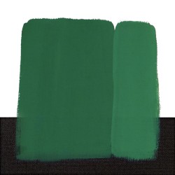 348 - Maimeri Restauro Verde Smeraldo, dettaglio su nero e su bianco