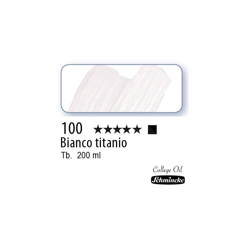 100 – Schmincke Olio College Bianco di Titanio