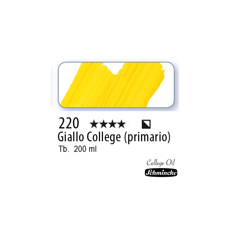 220 – Schmincke Olio College Giallo College