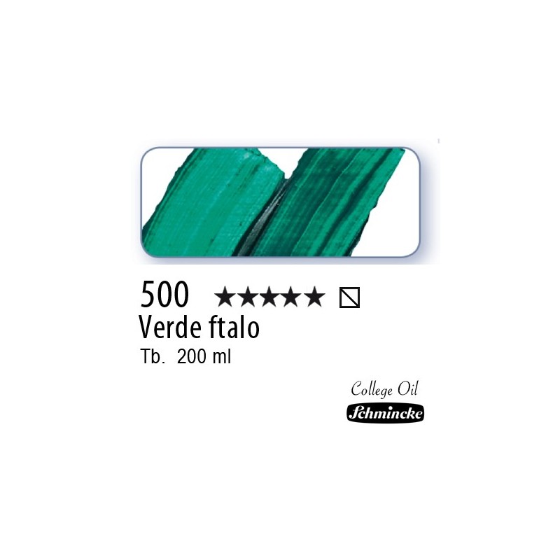 500 – Schmincke Olio College Verde ftalo