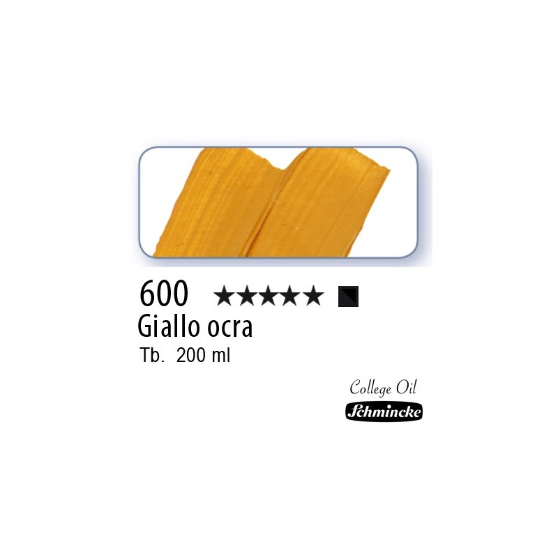 600 – Schmincke Olio College Ocra gialla