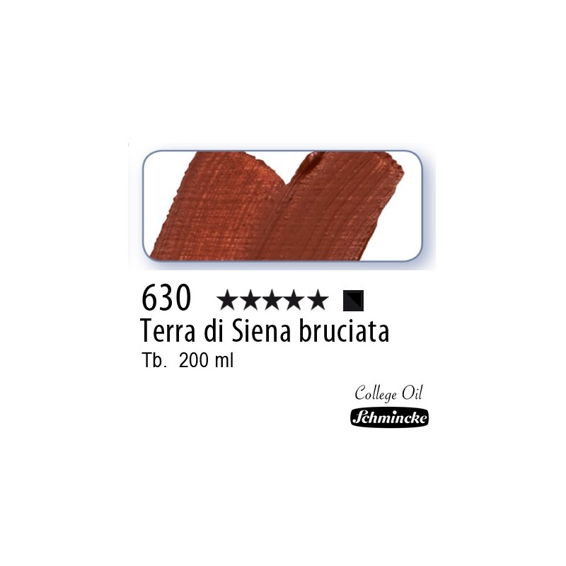 630 – Schmincke Olio College Terra di Siena bruciata