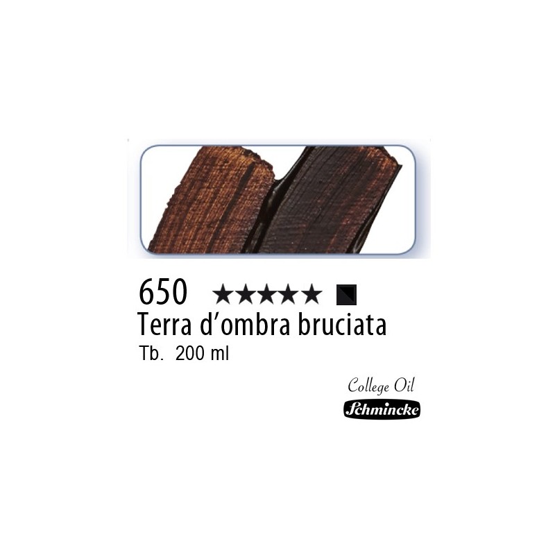 650 – Schmincke Olio College Terra d'ombra bruciata