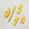 Set 5 utensili in legno di bosso per tornio