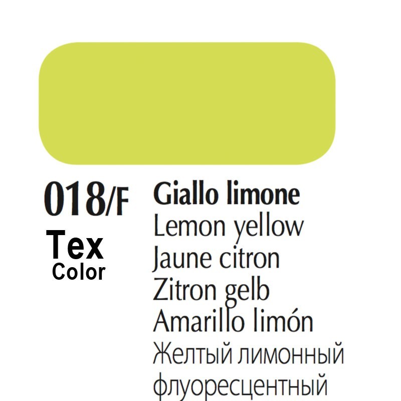 018/F - Tex Color Giallo Limone Fluorescente 50ml