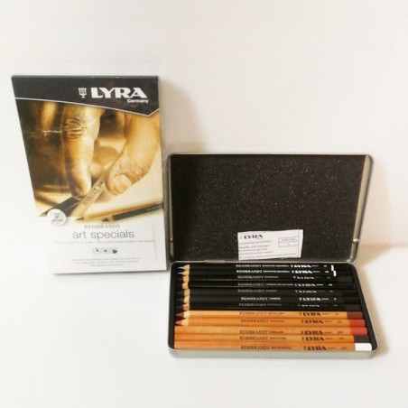 Scatola in metallo 12 matite da disegno Lyra serie Art Specials
