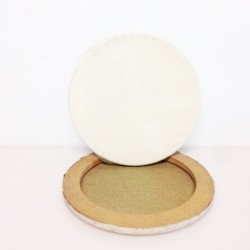 DIAM.CM.15 - Telaio telato misto cotone 350gr/mq, tondo, made in Italy