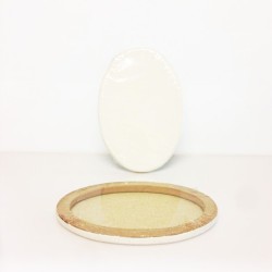 CM.13X18 - Telaio telato misto cotone 350 gr/mq, ovale, made in Italy