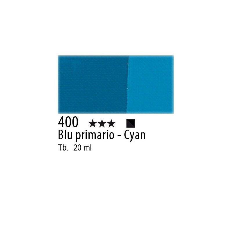 400 - Maimeri Tempera Fine Blu primario - Cyan