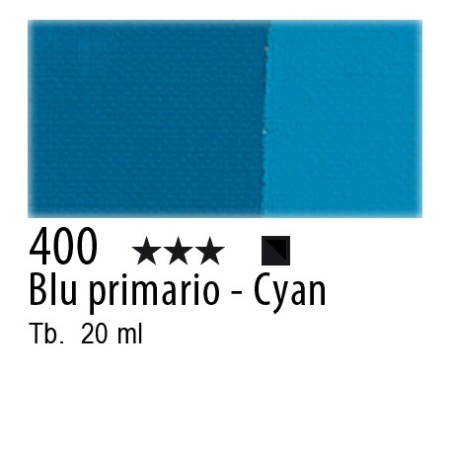 400 - Maimeri Tempera Fine Blu primario - Cyan