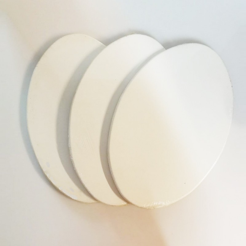 CM.7X9 - Telaio telato misto cotone 350 gr/mq, ovale, made in Italy