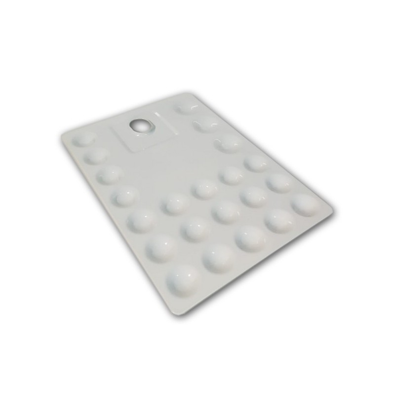 Tavolozza in alluminio smaltato per acquerelli cm.25x35