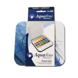 Aquafine acquerelli Travel set 24 mezzi godet
