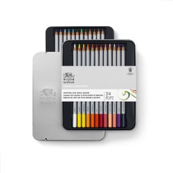 Winsor & Newton Studio Collection scatola metallo 24 matite colorate