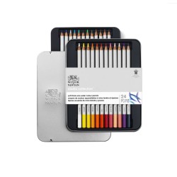 Winsor & Newton Studio Collection scatola metallo 24 matite acquerellabili