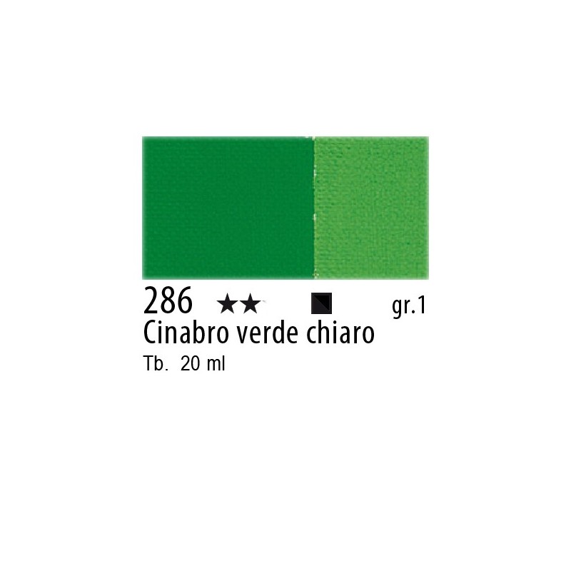 286 - Maimeri Gouache Cinabro verde chiaro