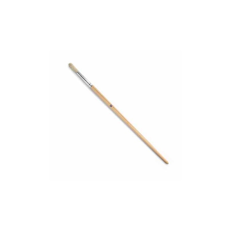 Pennello astuccino, in setola bionda, a punta tonda