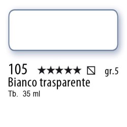 105 - Schmincke Olio Mussini bianco trasparente