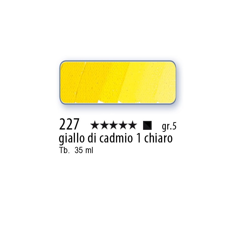 227 - Schmincke Olio Mussini giallo di cadmio 1 chiaro