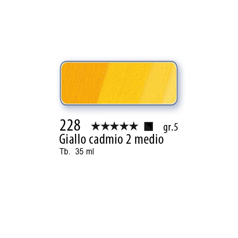 228 - Schmincke Olio Mussini giallo di cadmio 2 medio