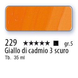 229 - Schmincke Olio Mussini giallo di cadmio 3 scuro