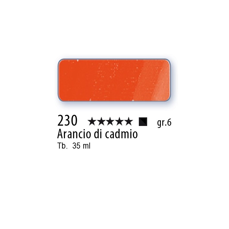 230 - Schmincke Olio Mussini arancio di cadmio