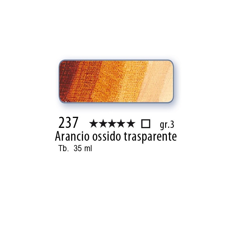 237 - Schmincke Olio Mussini arancio ossido trasparente