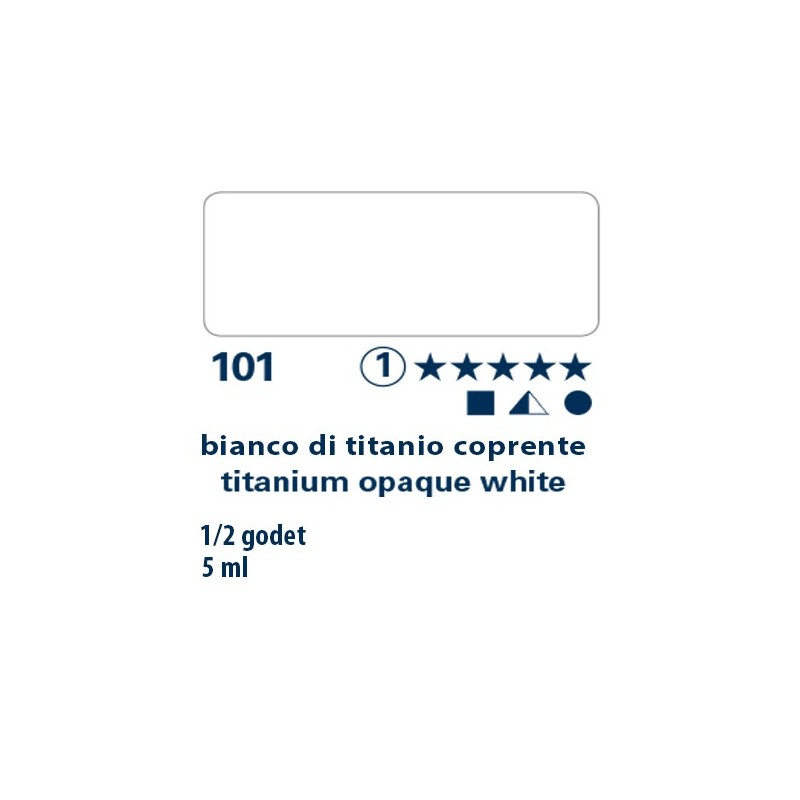 101 - Schmincke acquerello Horadam bianco di titanio coprente