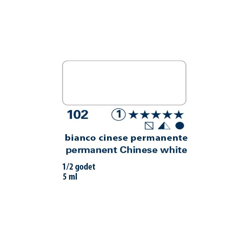 102 - Schmincke acquerello Horadam bianco cinese permanente